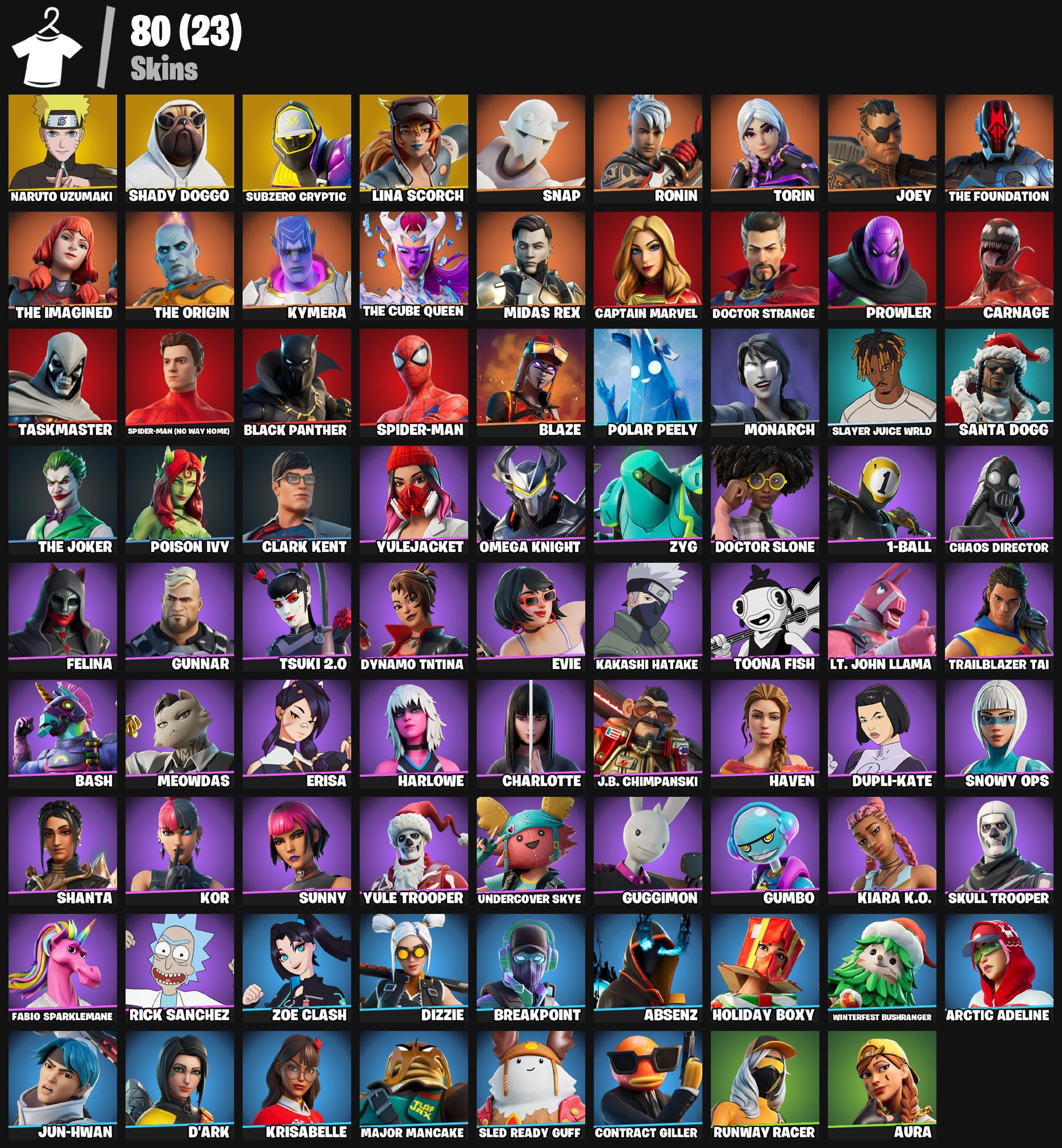 🎨 80 skins | 🌟 Fortnite account