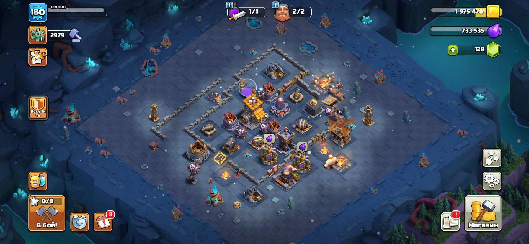 🏰 Clash of Clans акаунт | 15 ратуша | 180 рівень