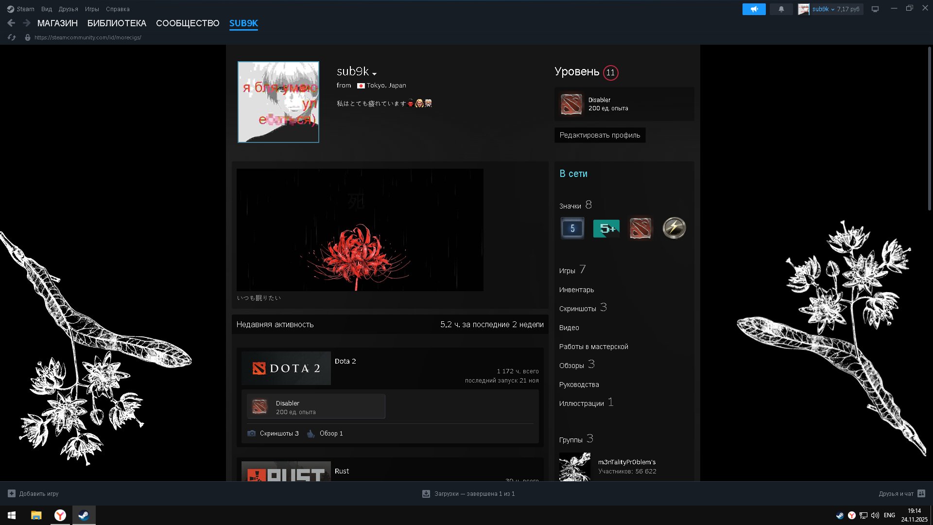 🏅 MMR 300 | 🕒 1172 hours | 🛡 12000