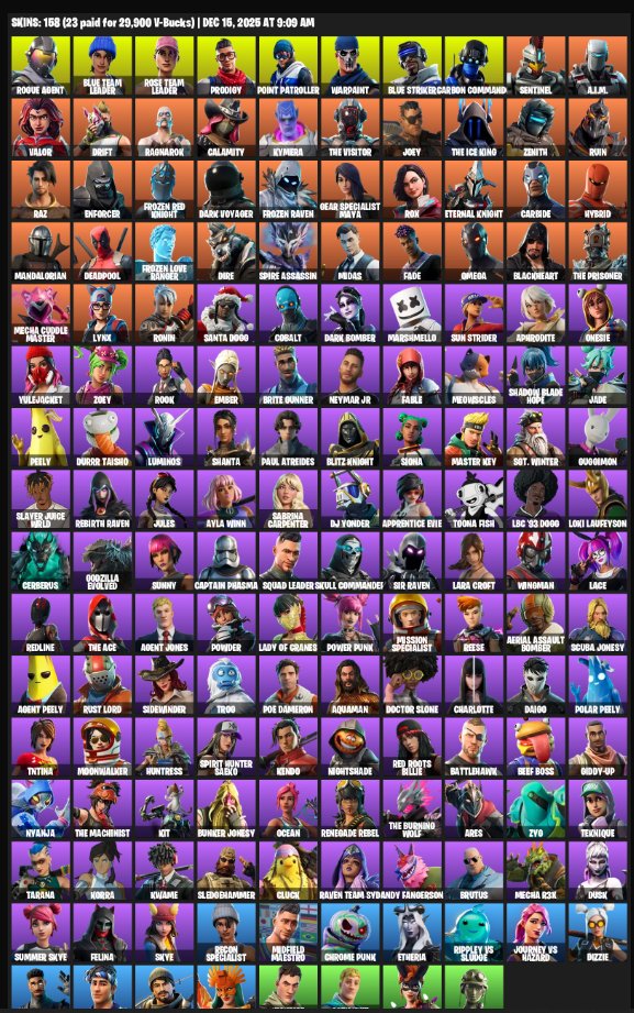 🎨 160 скинов | 🌟 Fortnite аккаунт