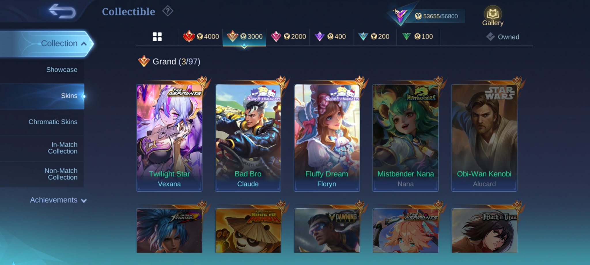 🎮 Mobile Legends account | Mythic | 122 heroes | 194 skins