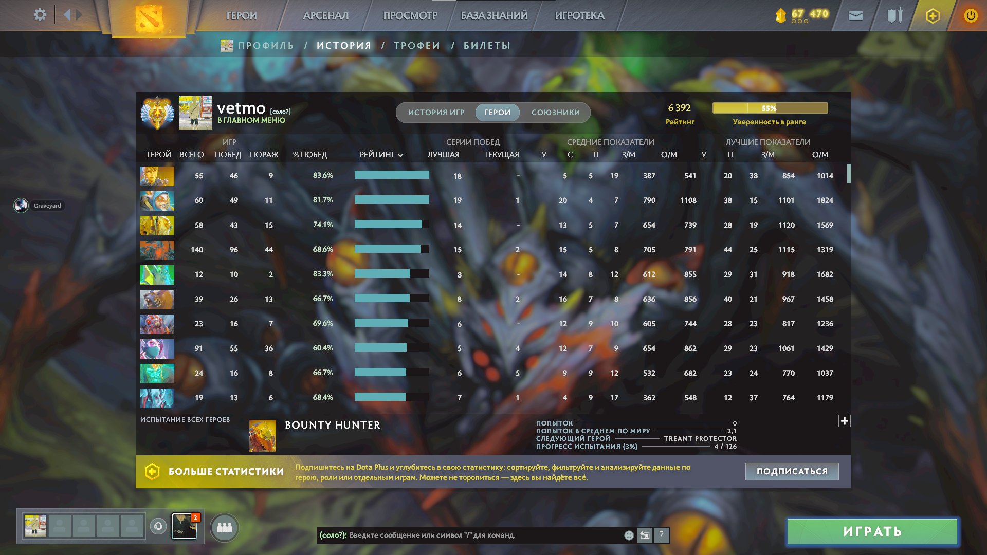 🏅 MMR 6400 | 🕒 1800 hours | 🛡 12000