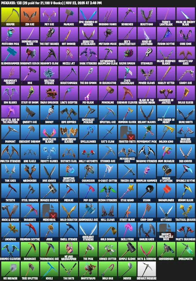 🎨 200 skins | 🌟 Fortnite account