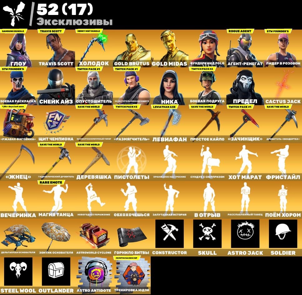 🎨 224 скінів | 🌟 Fortnite акаунт