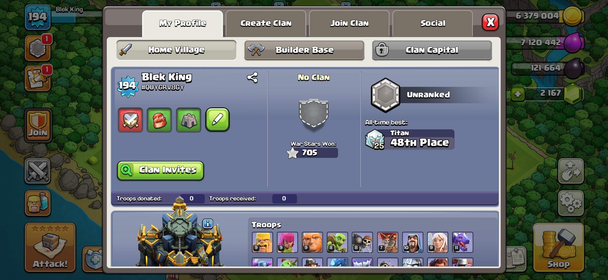 🏰 Clash of Clans акаунт | Ратуша 17 рівень | Уровень 0