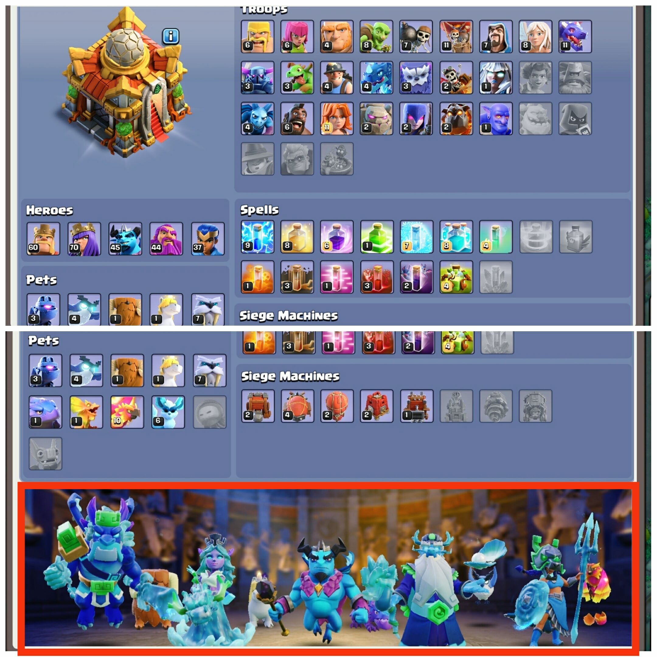 🏰 Clash of Clans акаунт | Ратуша 16 рівня | Рівень 60