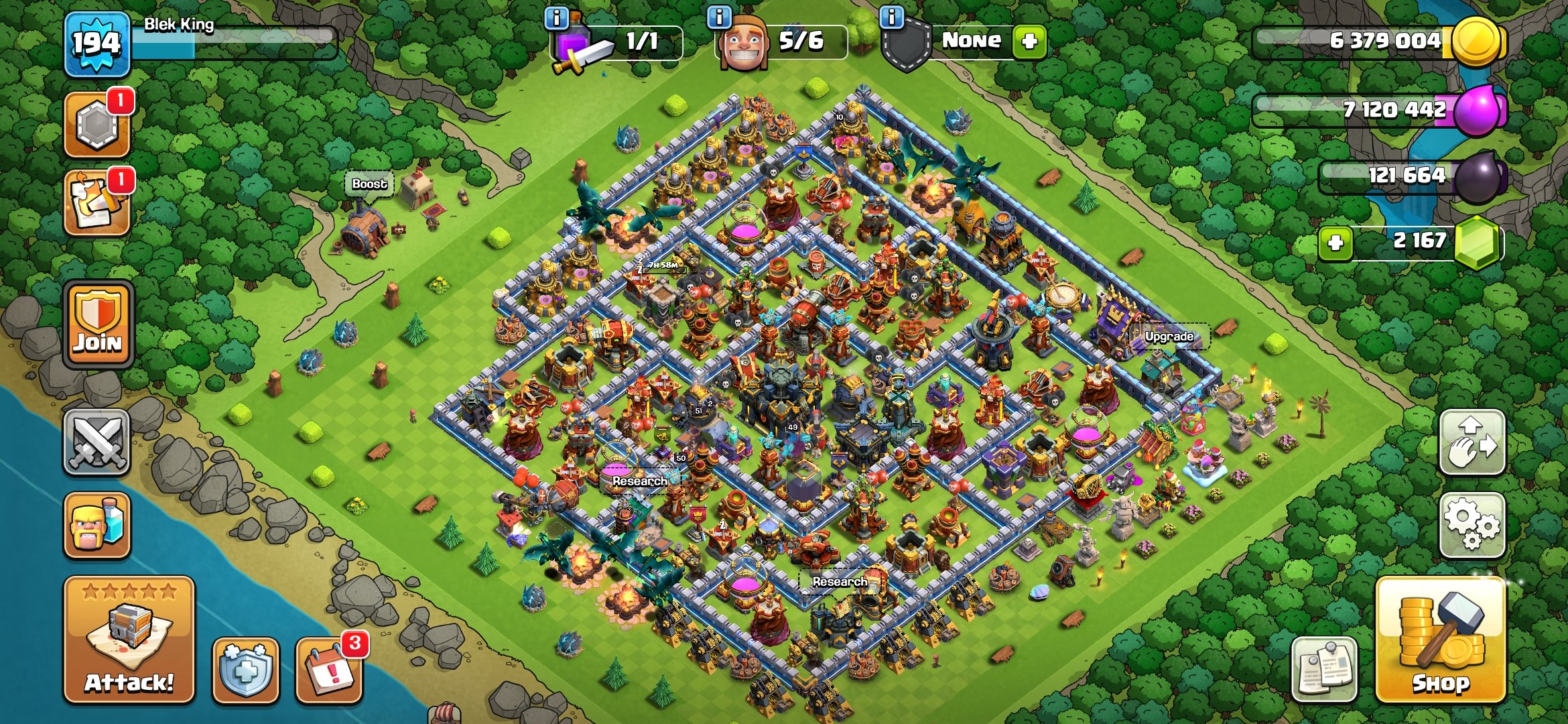 🏰 Clash of Clans акаунт | Ратуша 17 рівень | Уровень 0