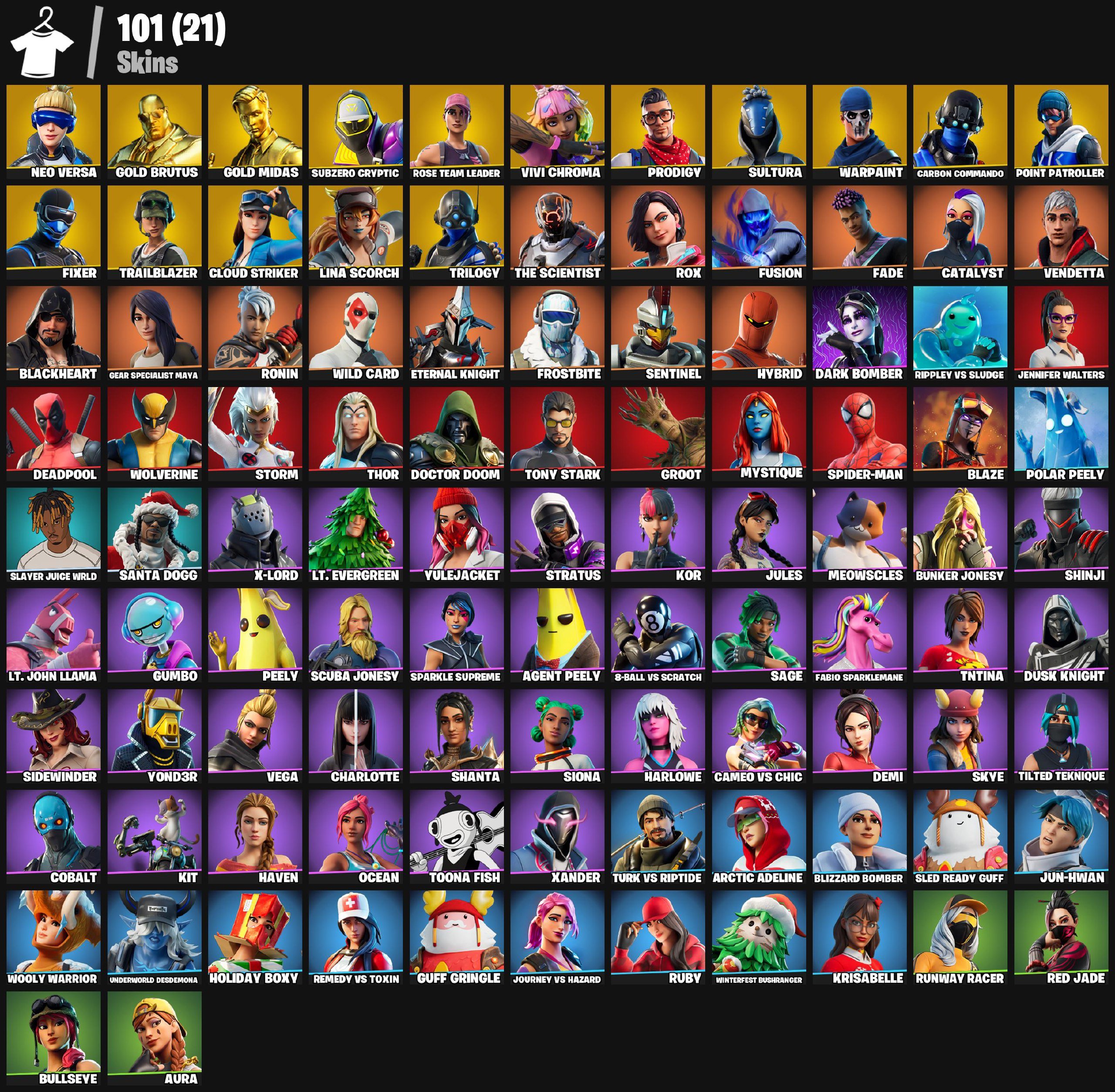 🎨 101 skins | 🌟 Fortnite account