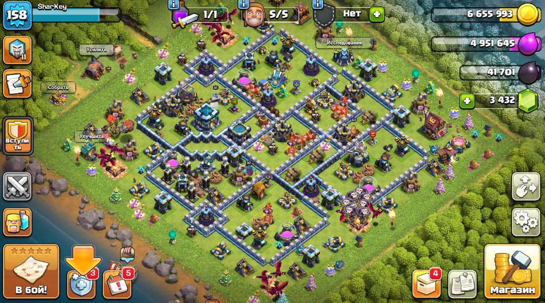 🏰 Clash of Clans акаунт | Ратуша 13 | 158 рівень