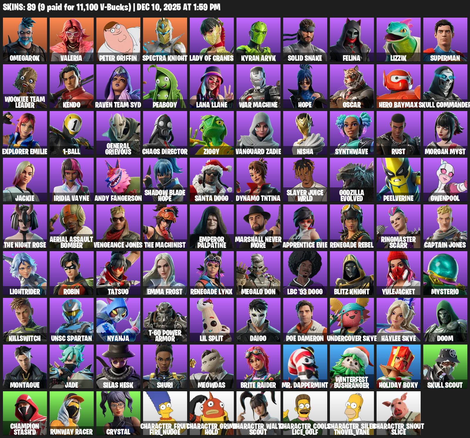 🎨 88 skins | 🌟 Fortnite account