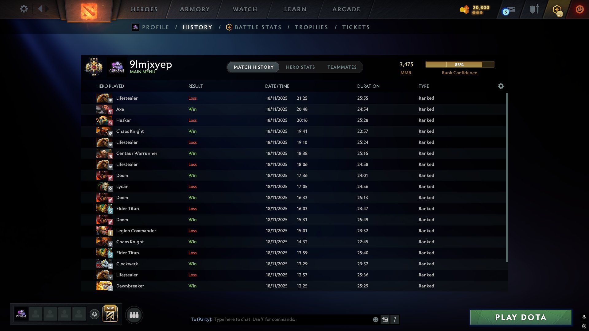 🏅 MMR 3100 | 🕒 130 hours | 🛡 10000