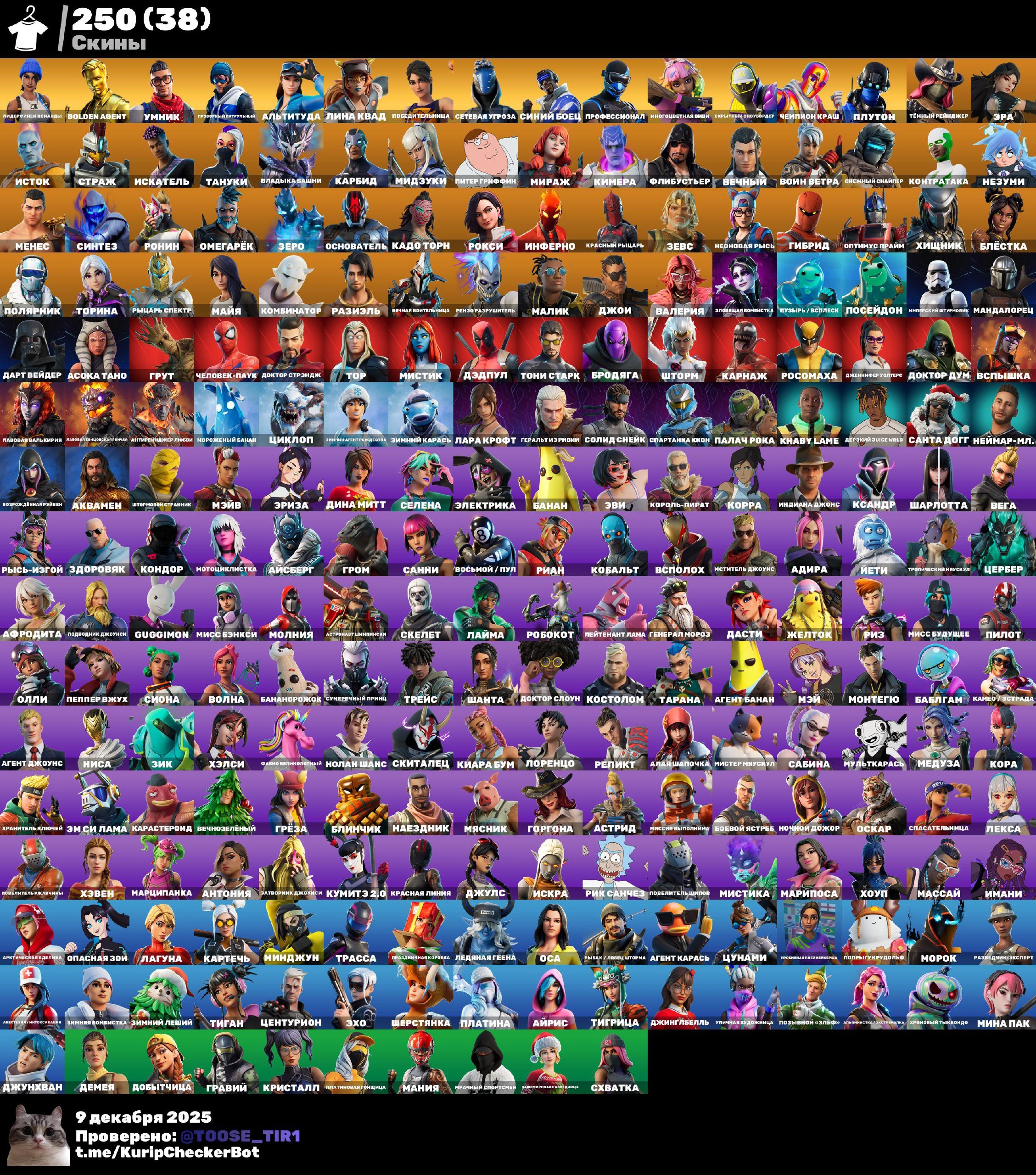 🎨 250 skins | 🌟 Fortnite account