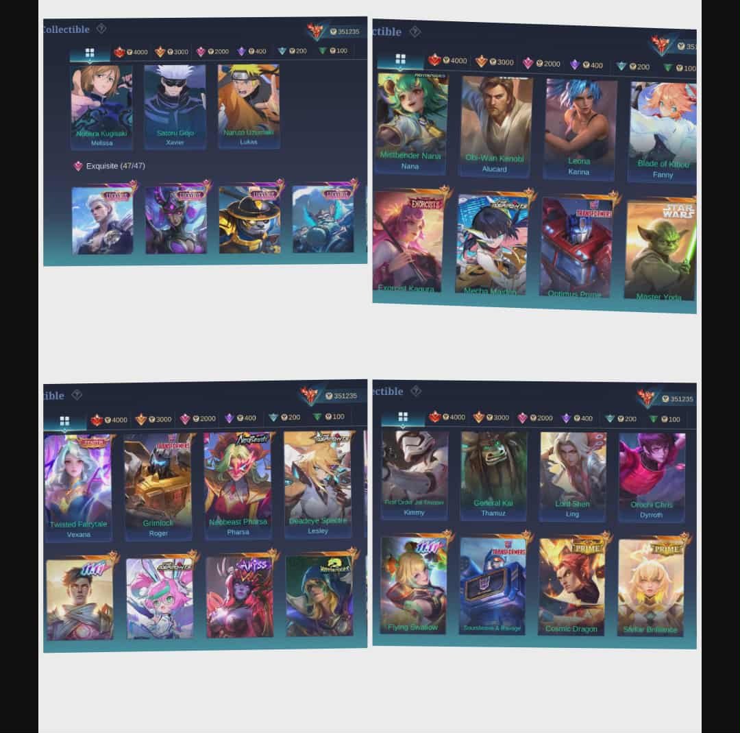 🎮 Mobile Legends account | Mythical Immortal | 130 heroes | 662 skins