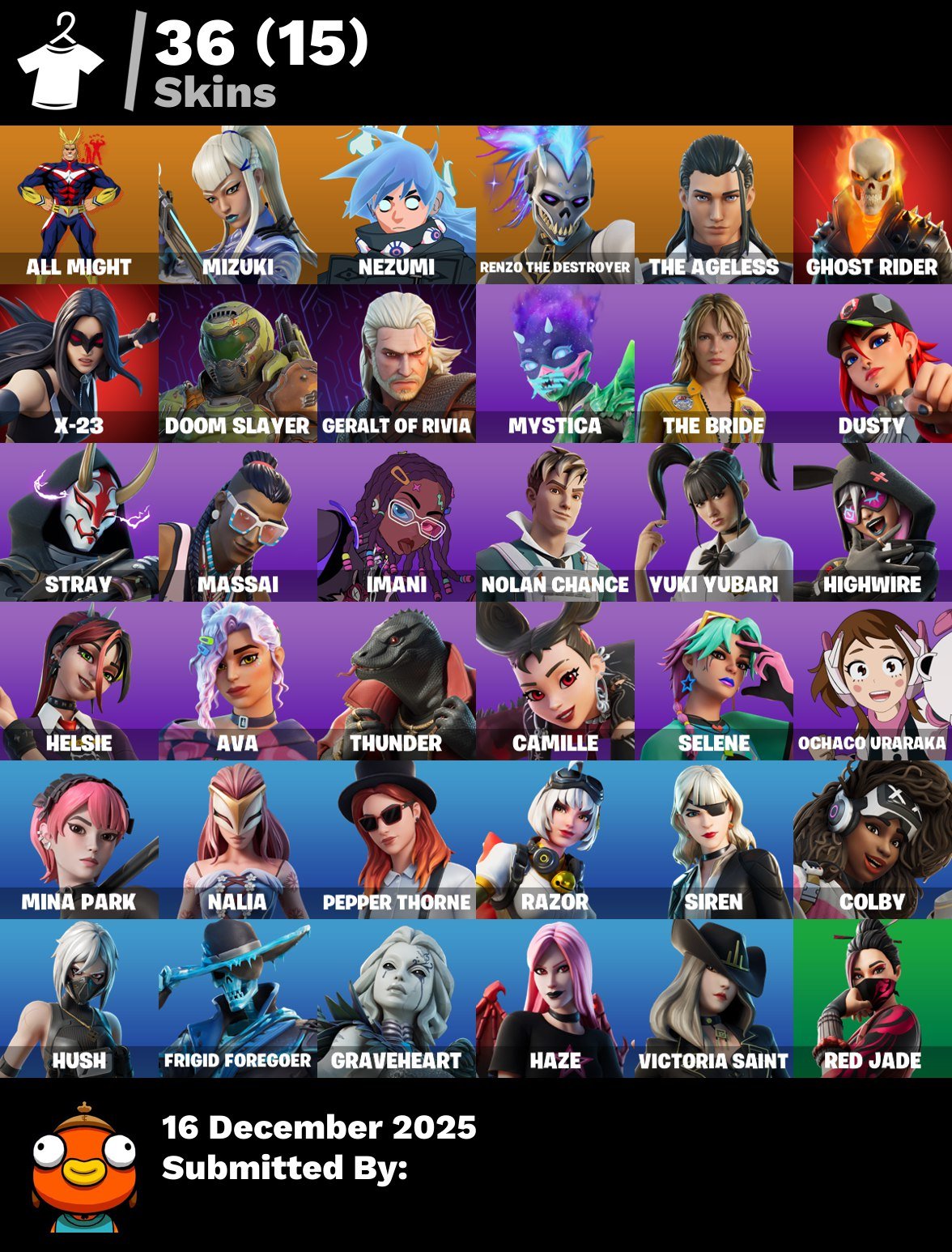 🎨 36 skins | 🌟 Fortnite account