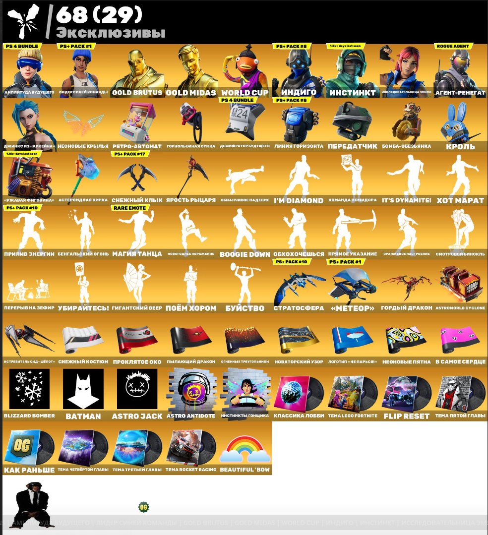 🎨 282 skins | 🌟 Fortnite account