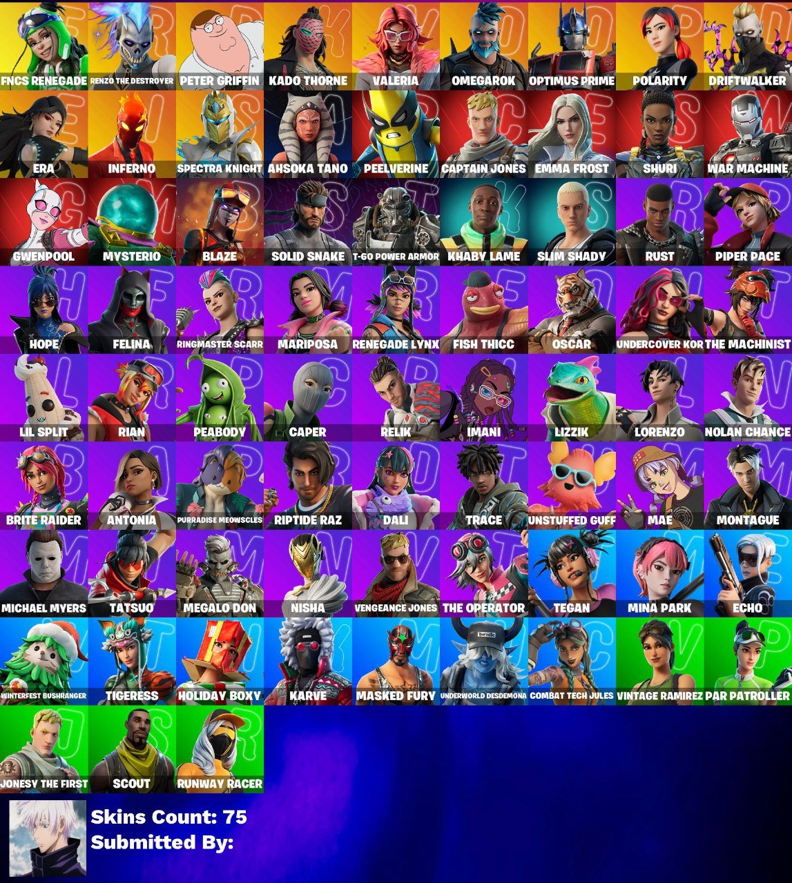 🎨 75 skins | 🌟 Fortnite account