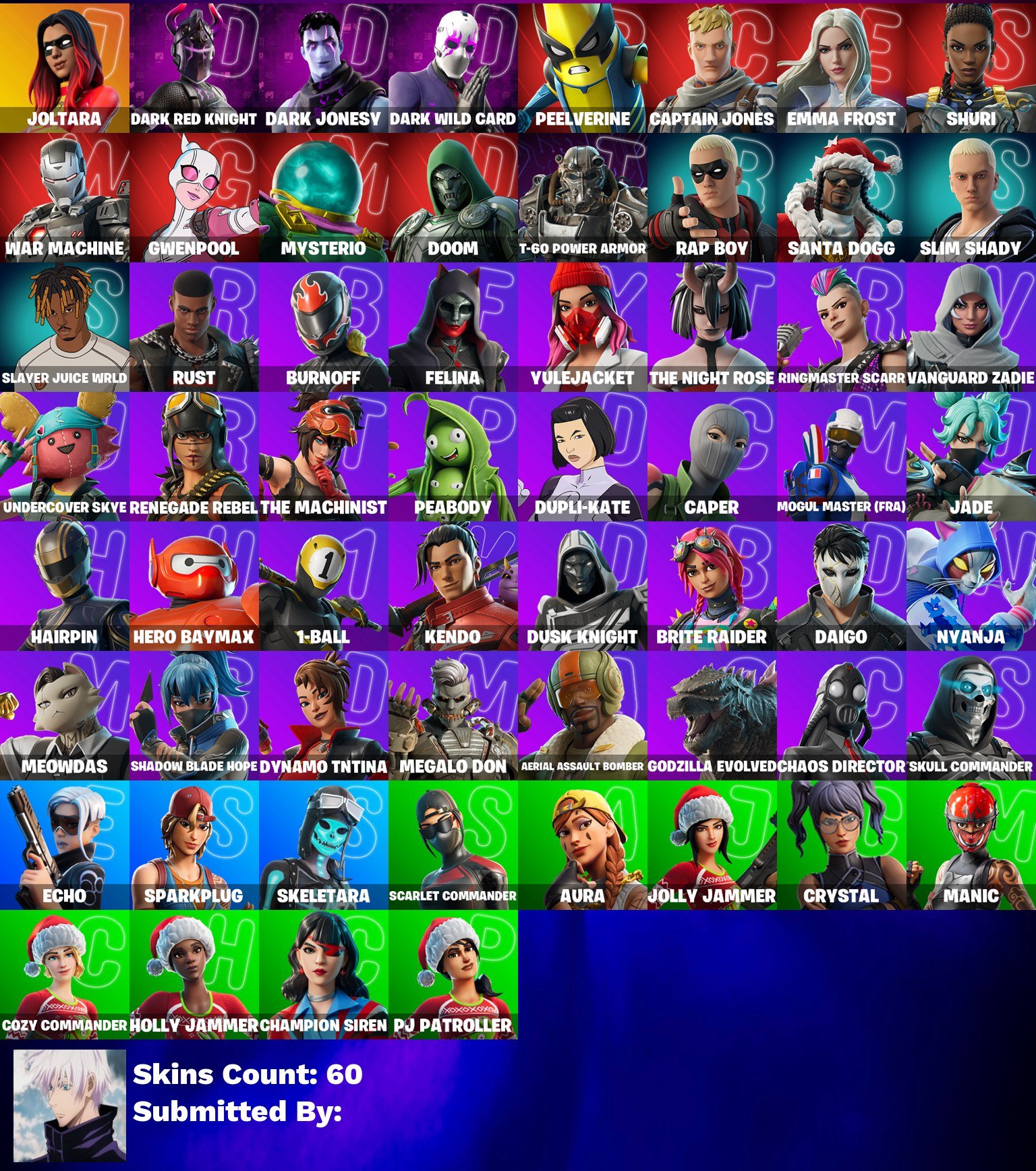 🎨 60 skins | 🌟 Fortnite account