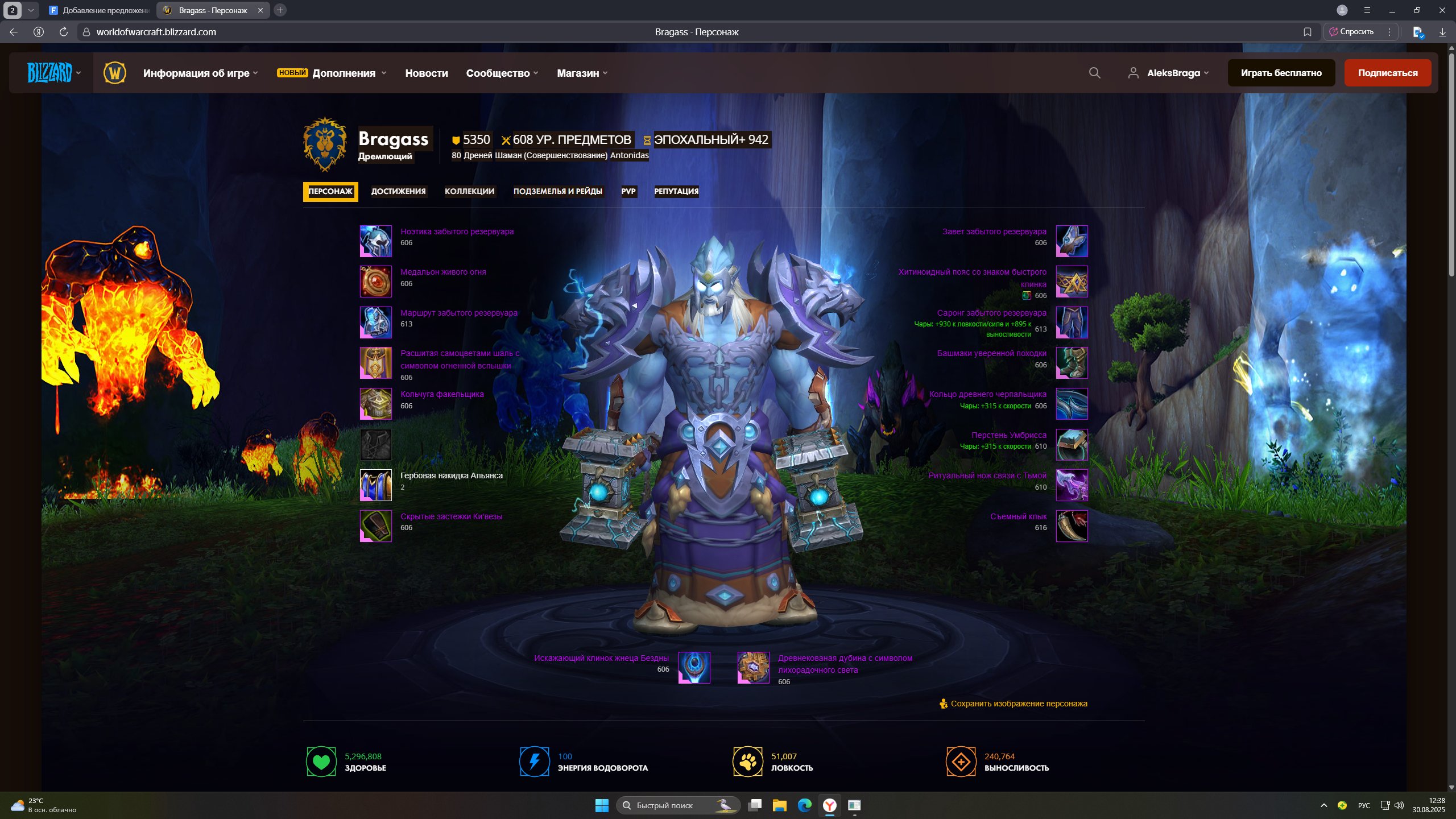 🎮 WoW акаунт | Рівень 608 | Альянс | Antonidas