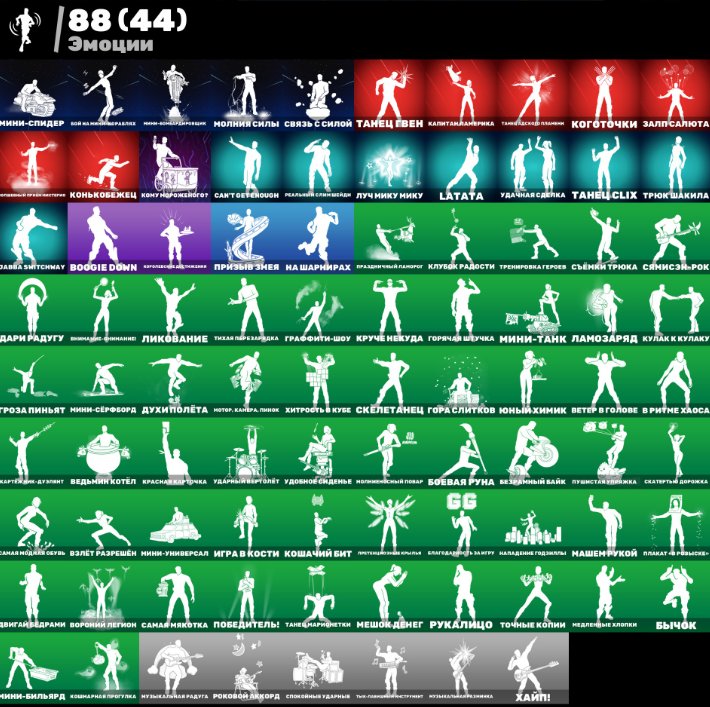 🎨 88 скінів | 🌟 Fortnite акаунт