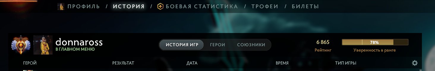 🏅 MMR 6960 | 🕒 300 годин | 🛡 11100