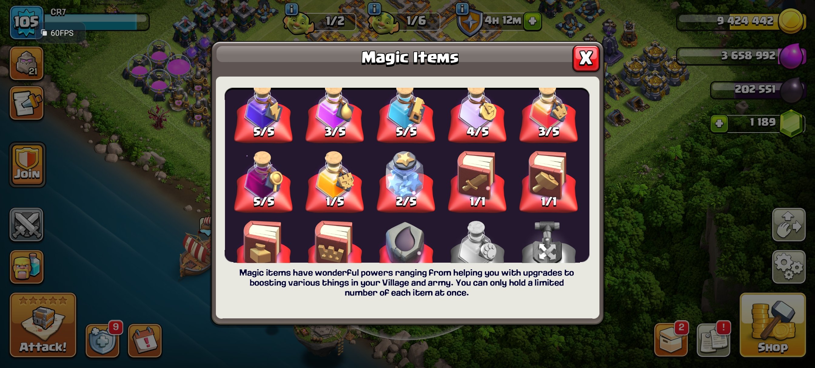 🏰 Clash of Clans акаунт | 16 ратуша | Рівень 1