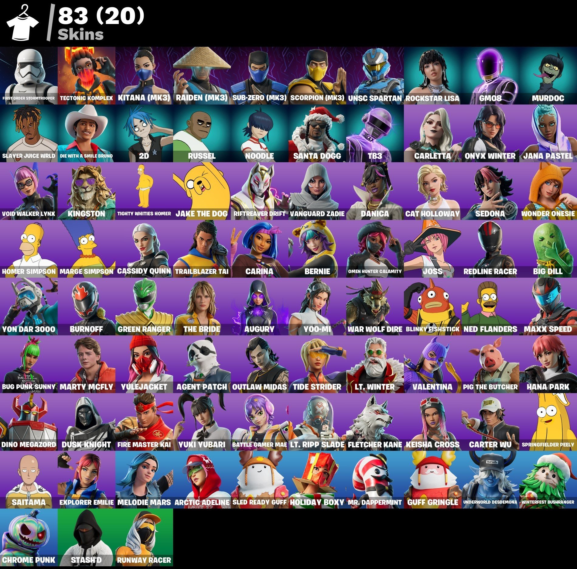 🎨 84 skins | 🌟 Fortnite account