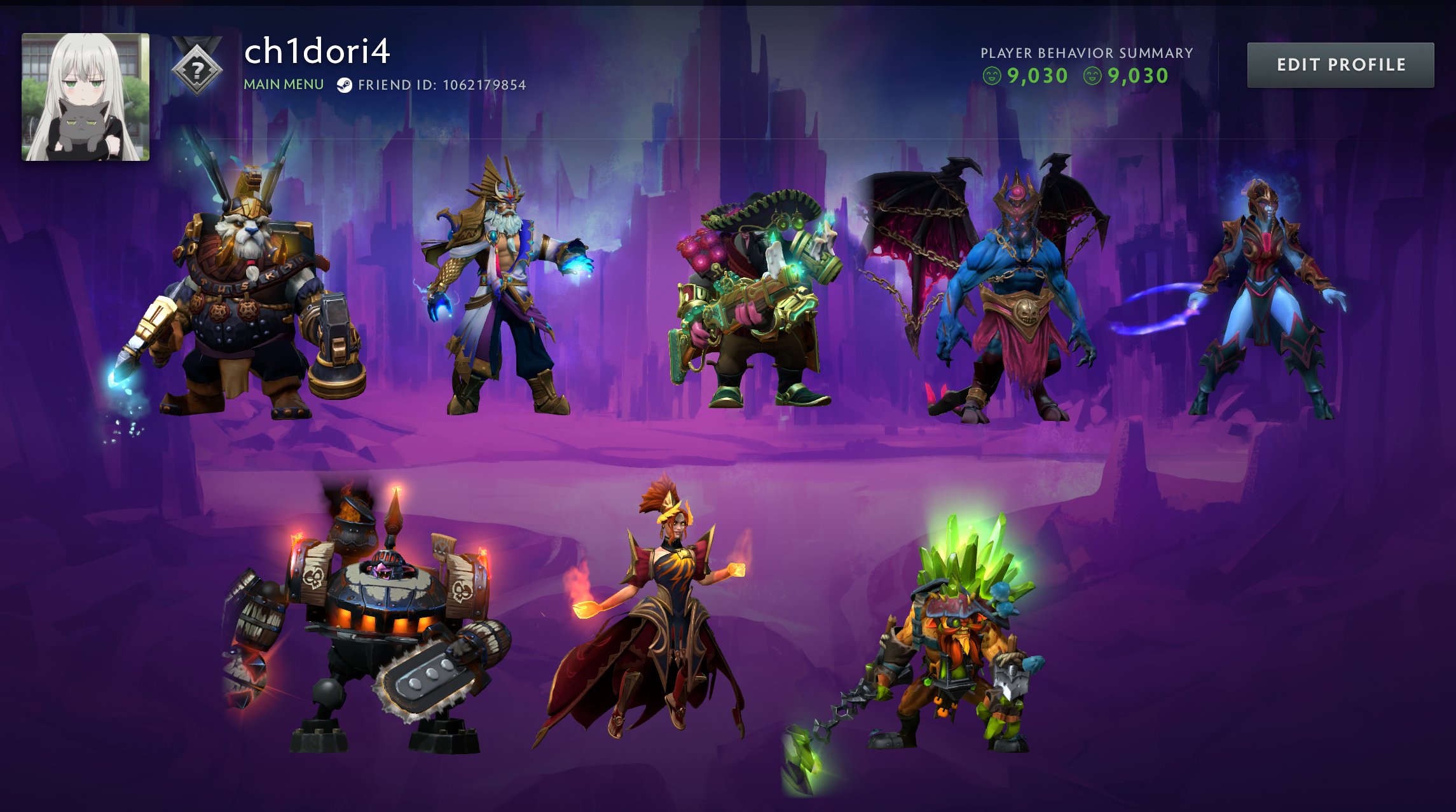 🏅 MMR 2500 | 🕒 3845 годин | 🛡 9000