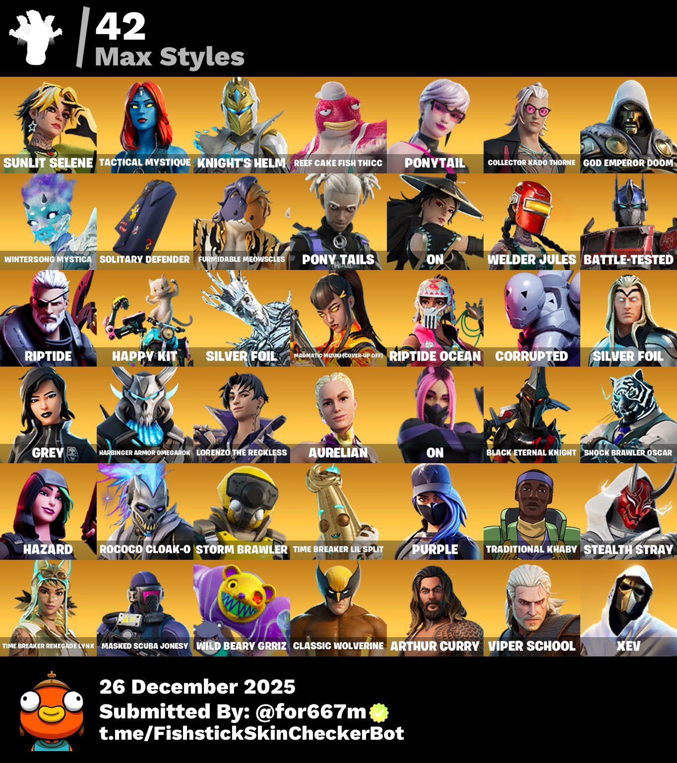 🎨 116 skins | 🌟 Fortnite account