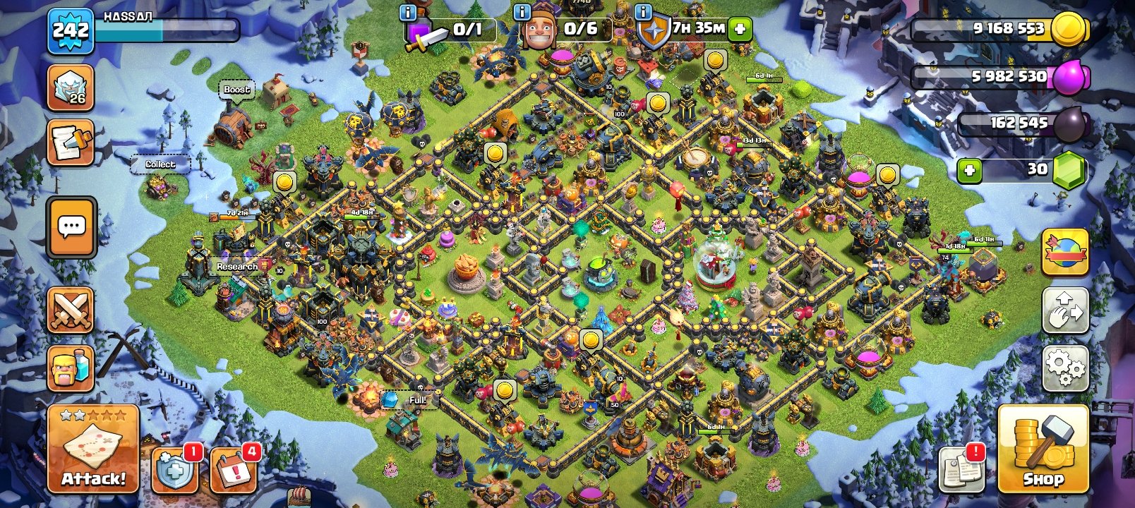 🏰 Clash of Clans акаунт | Ратуша 17 рівень | Рівень 245