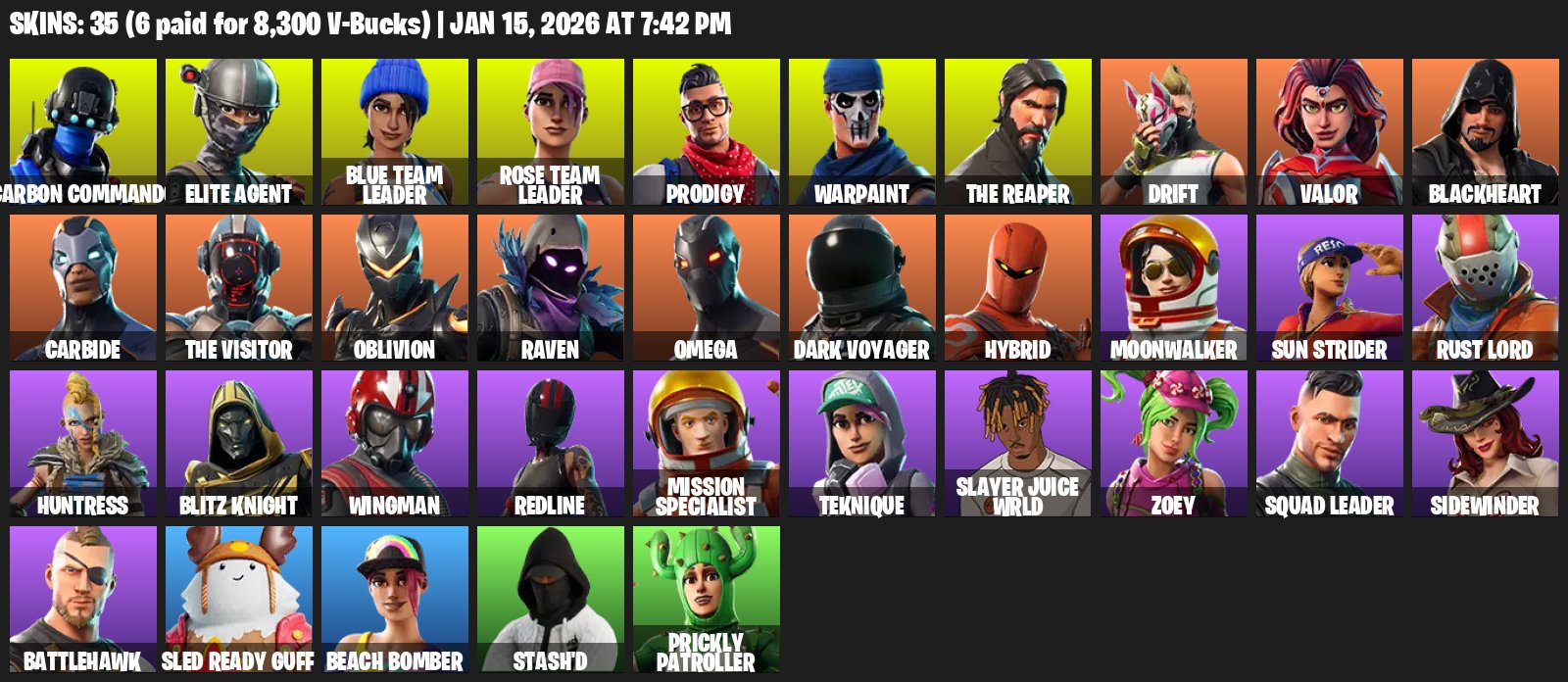 🎨 35 скінів | 🌟 Fortnite акаунт