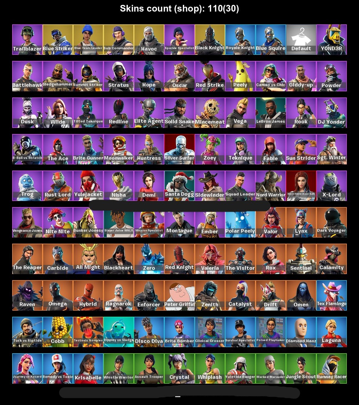 🎨 95 skins | 🌟 Fortnite account