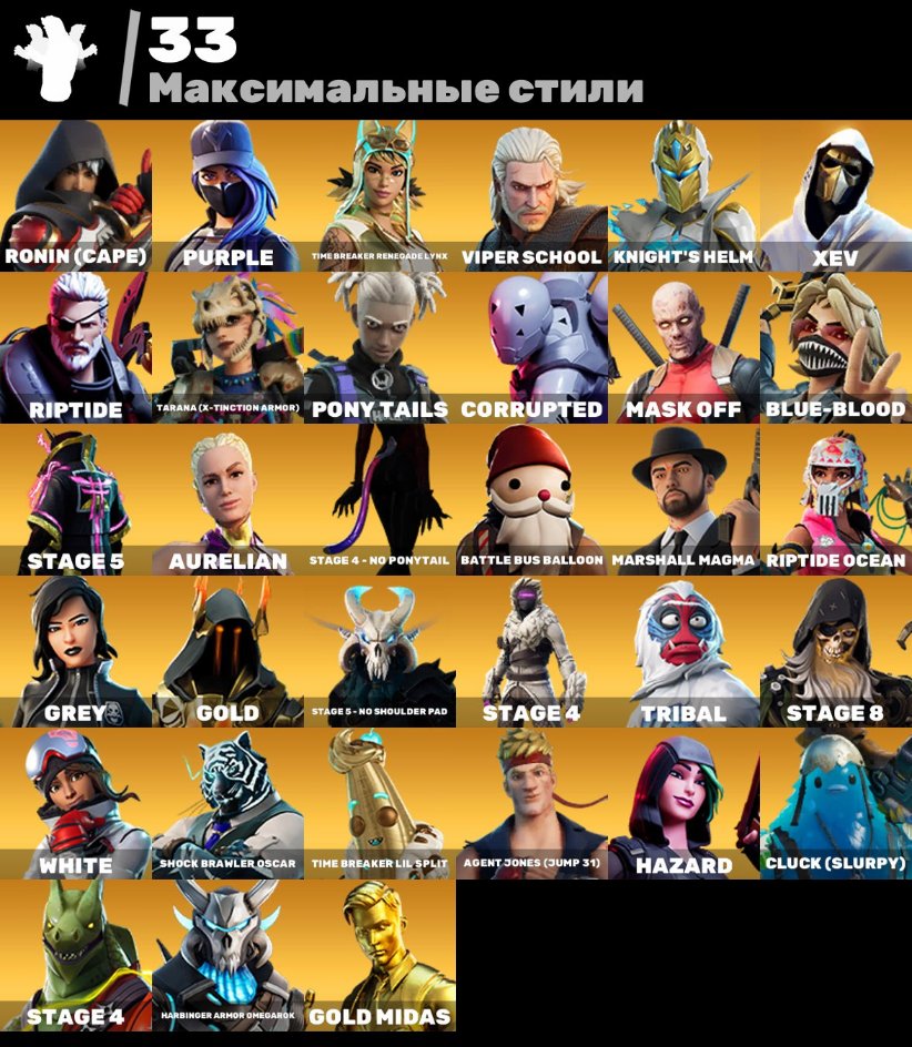 🎨 201 skins | 🌟 Fortnite account