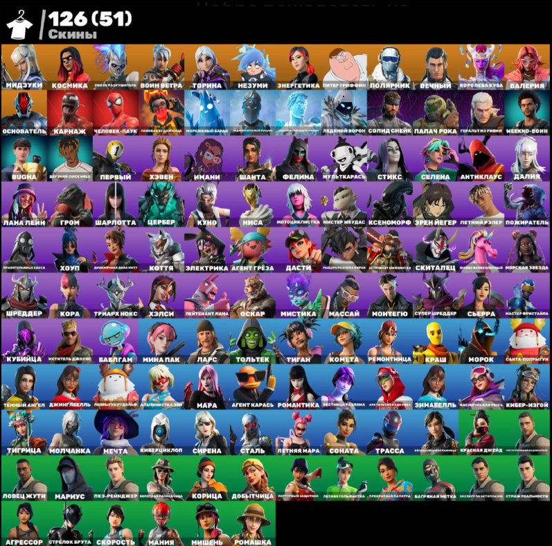 🎨 126 skins | 🌟 Fortnite account