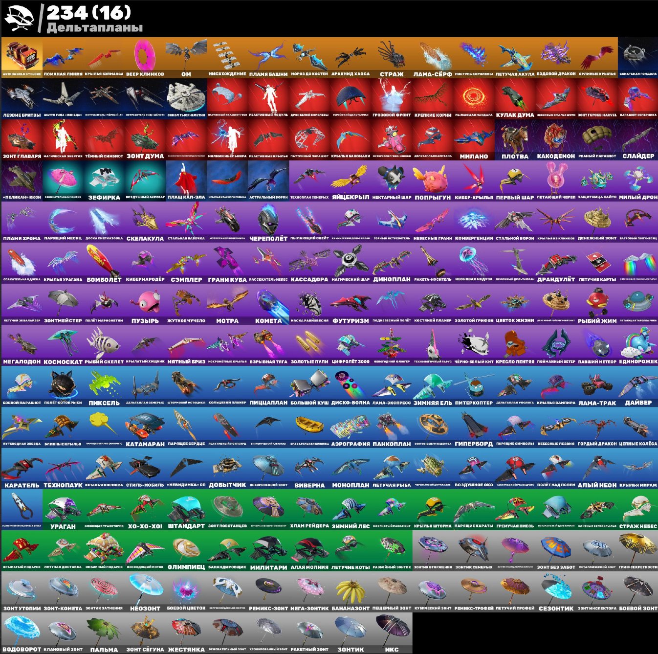 🎨 264 skins | 🌟 Fortnite account