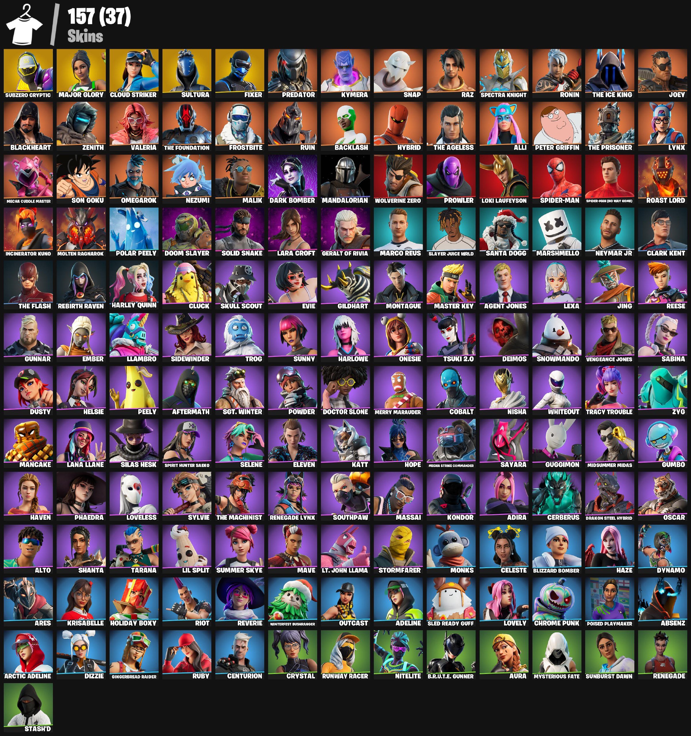 🎨 157 skins | 🌟 Fortnite account