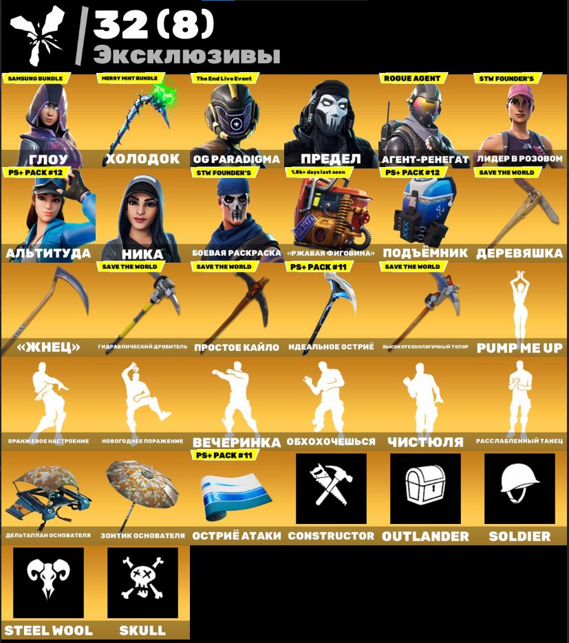 🎨 122 skins | 🌟 Fortnite account