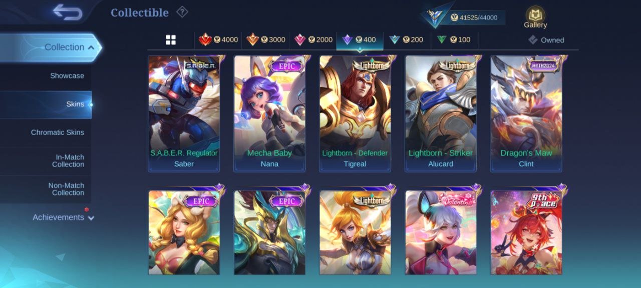 🎮 Mobile Legends account | Mythic | 95 heroes | 173 skins