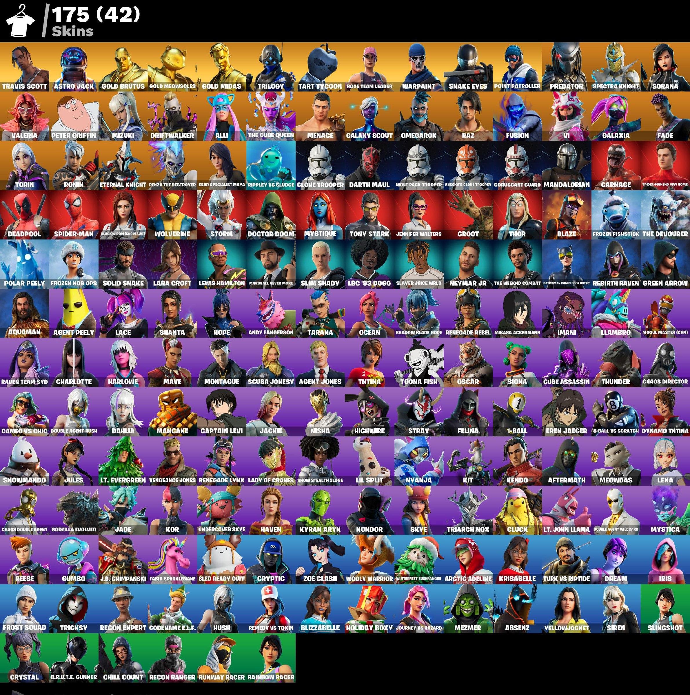 🎨 175 skins | 🌟 Fortnite account