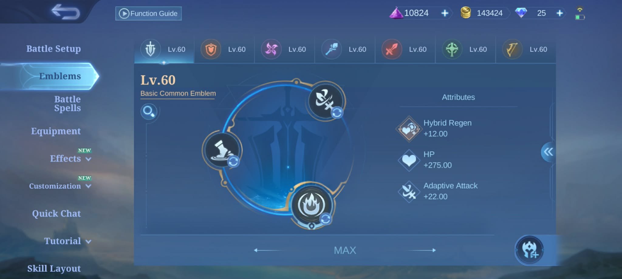 🎮 Mobile Legends account | Mythic | 120 heroes | 300 skins