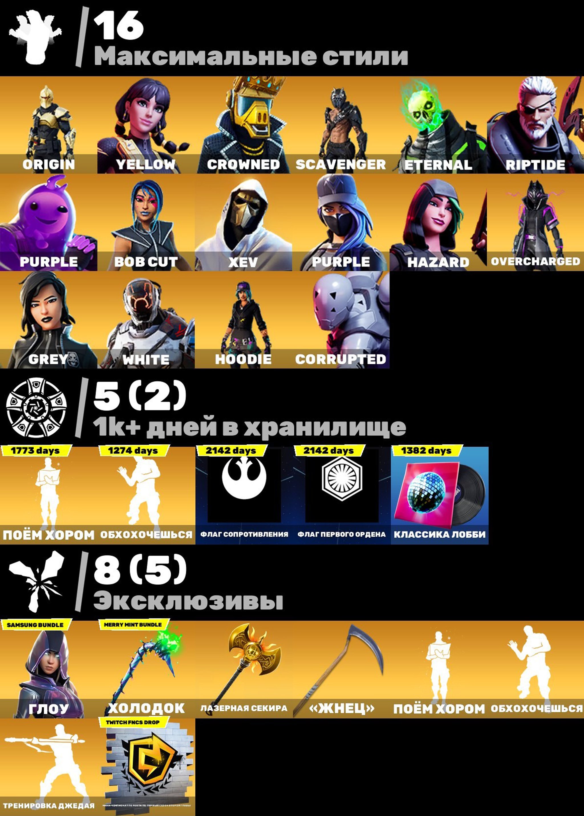 🎨 45 скінів | 🌟 Fortnite акаунт