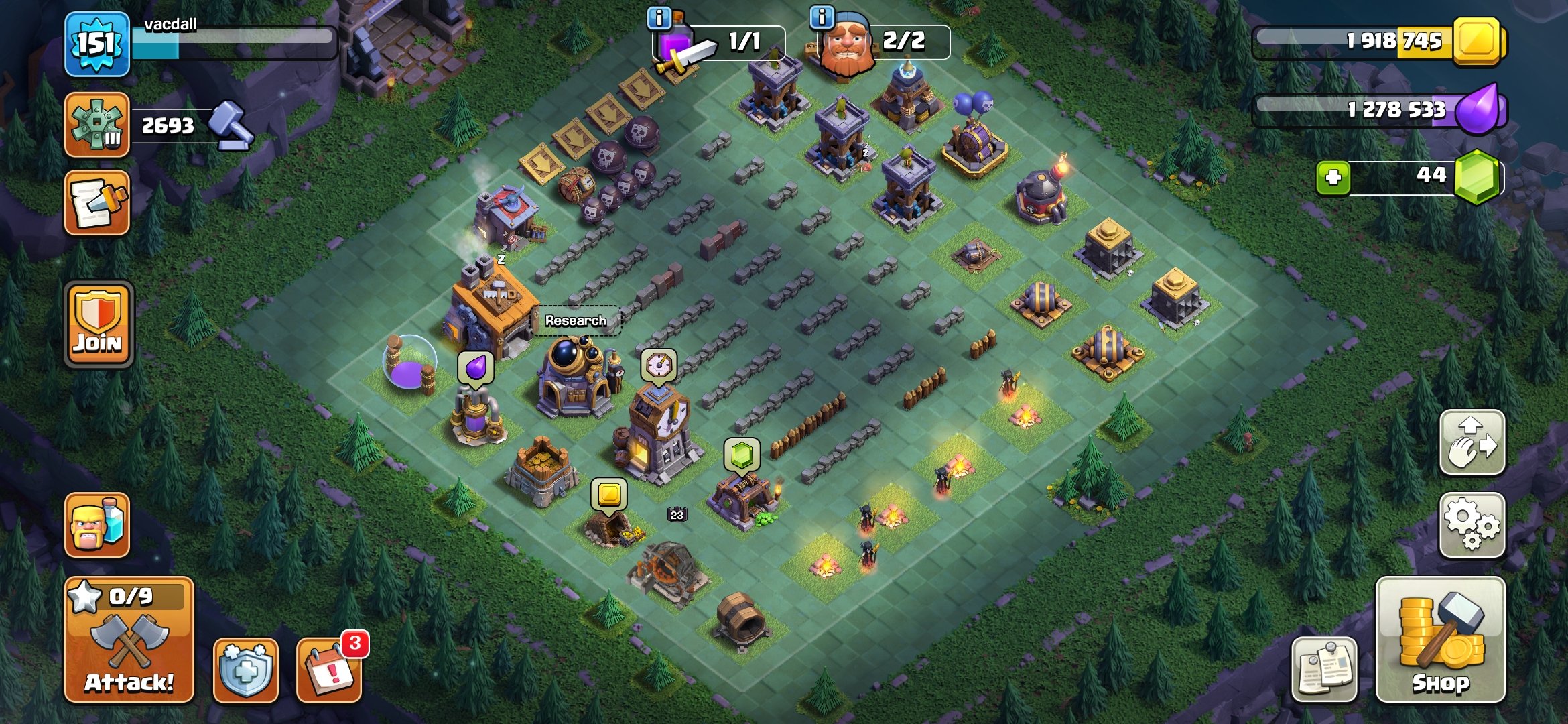 🏰 Clash of Clans акаунт | Ратуша 13 рівень | Рівень 0