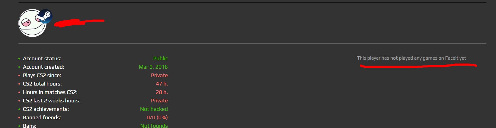 🏆 CS Prime | 🎯 Faceit LVL 7 | 🕒 48 hours — Ready for Ranked!