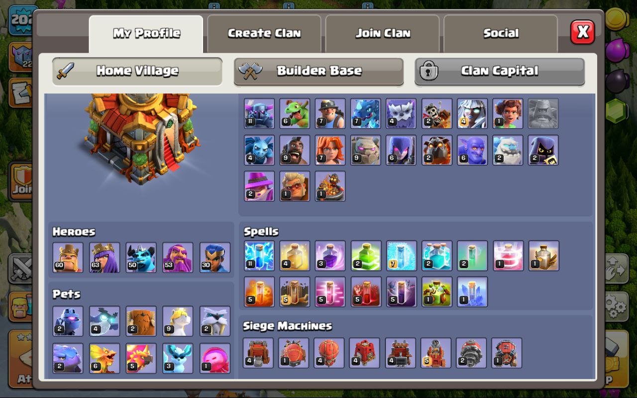 🏰 Clash of Clans акаунт | 16 ратуша | 202 рівень