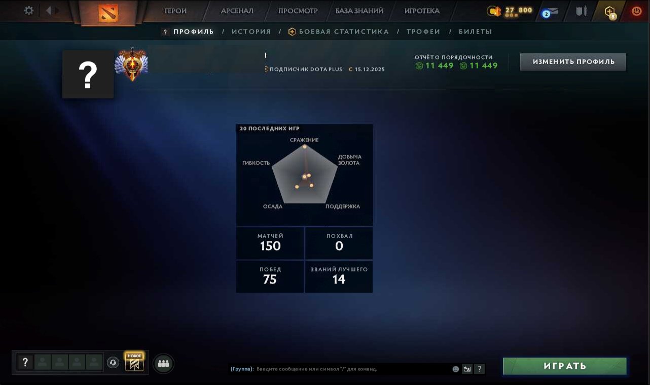 🏅 MMR 7024 | 🕒 180 hours | 🛡 11400