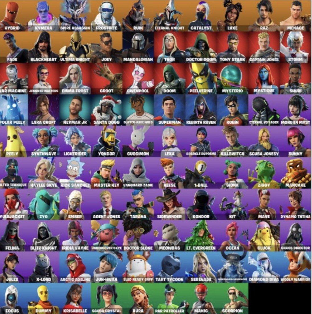 🎨 104 skins | 🌟 Fortnite account