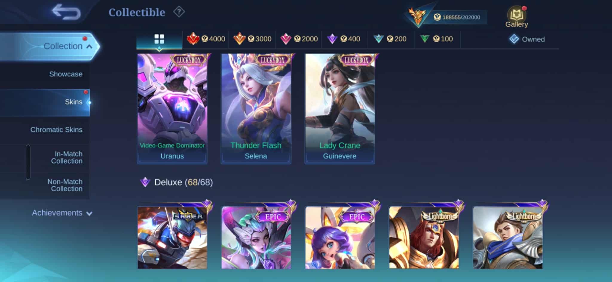 🎮 Mobile Legends account | Mythic | 130 heroes | 508 skins