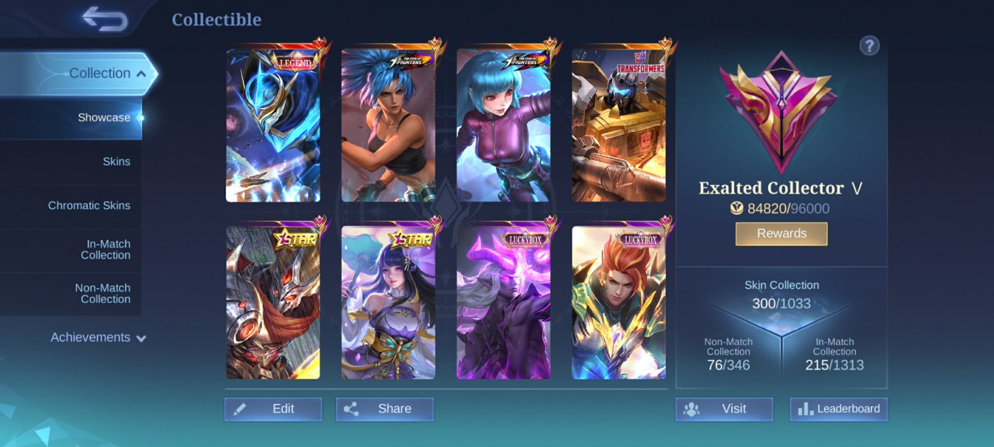 🎮 Mobile Legends account | Mythic | 120 heroes | 300 skins