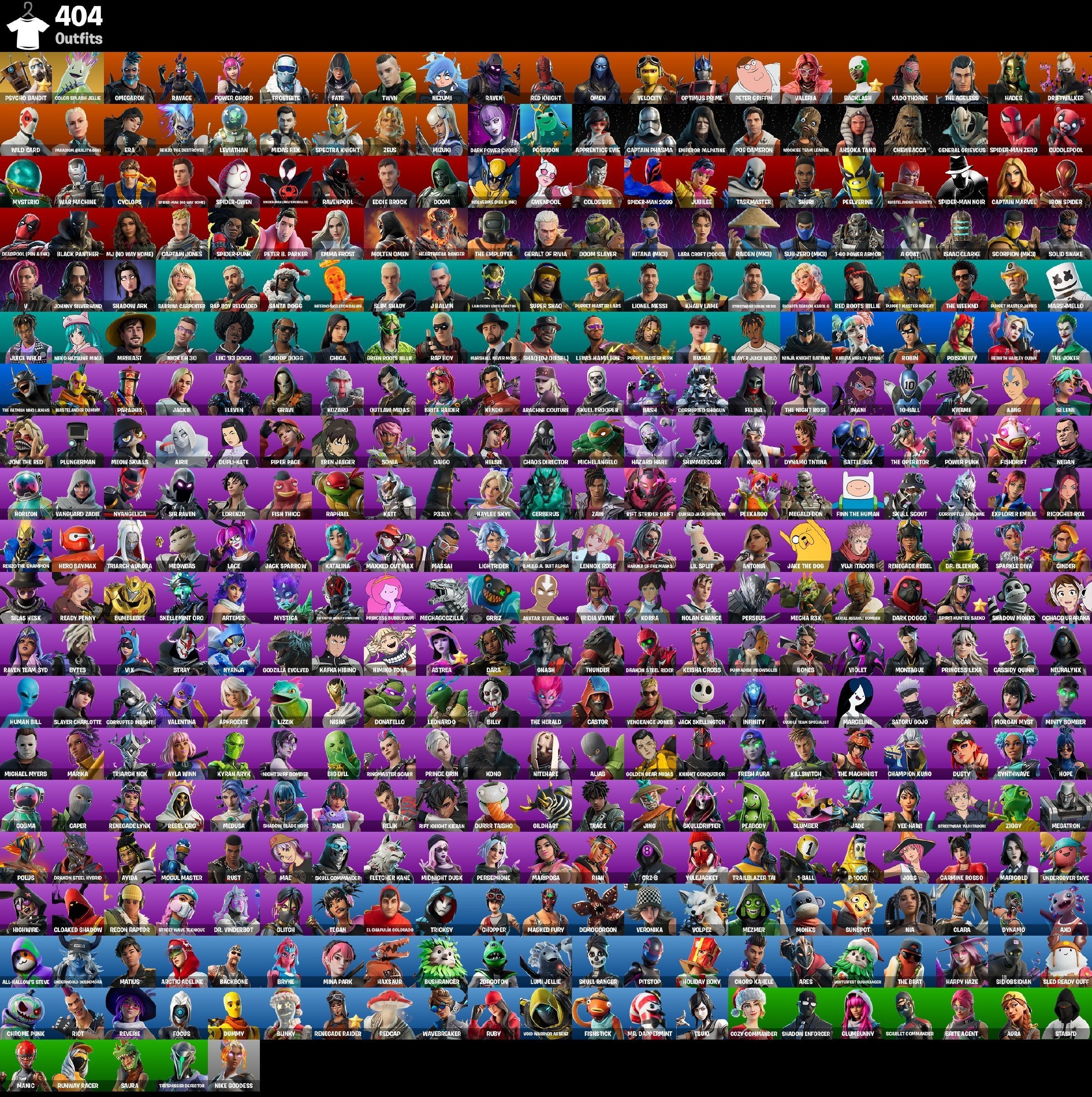 💖407 skins | 🌟 Fortnite account