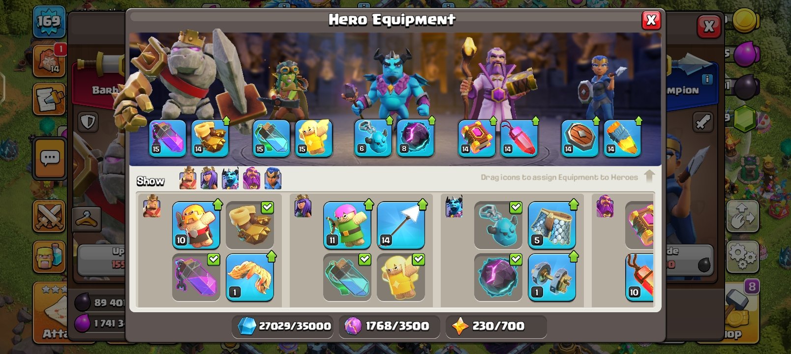 🏰 Clash of Clans акаунт | Ратуша 14 рівень | 170 рівень