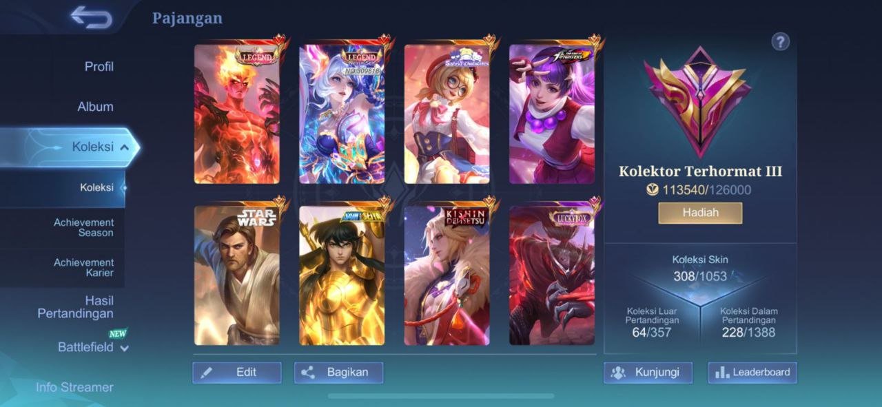 🎮 Mobile Legends аккаунт | Мифический | 79 героев | 308 обликов